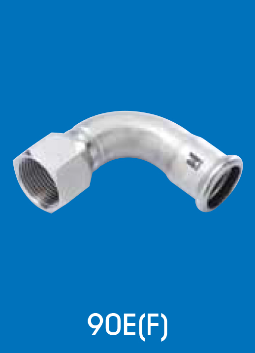 Hoto Press Fit Stainless Steel Fittings Series 90 Female Water Tap