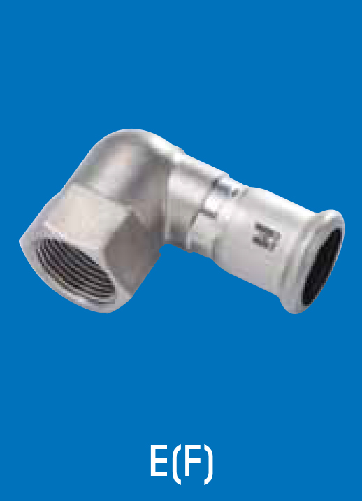 Hoto Press Fit Stainless Steel Fittings Series Female Water Tap