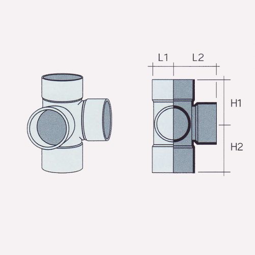 Besstem RWDP UPVC Fitting 2 Way Angle Tee • Plumbing Supplier Malaysia