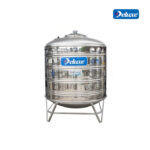 Deluxe 304 Stainless Steel Water Tank Vertical With Stand Round Bottom Series