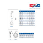 Duvalco Double Flanged Eccentric Type (ESJ) Butterfly Valve