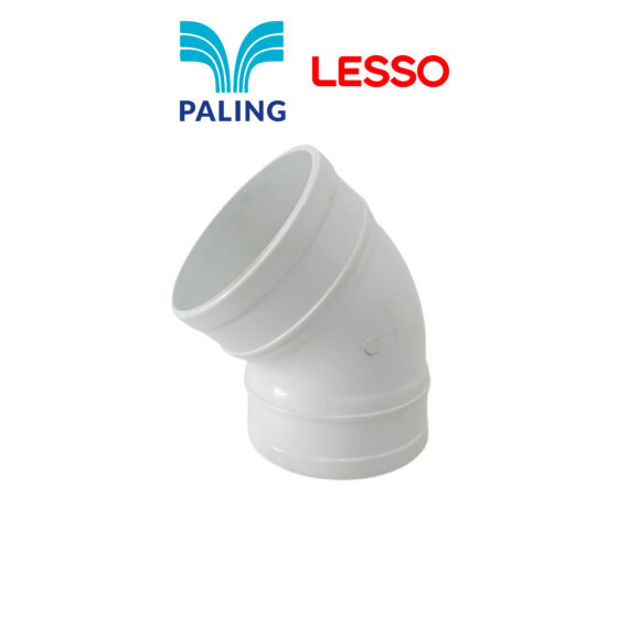 Lesso Paling UPVC SWV Fittings - 45° Unswept Bend