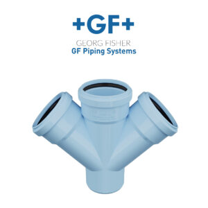 GF Silenta 3A PP Fittings - Double Branch 45°