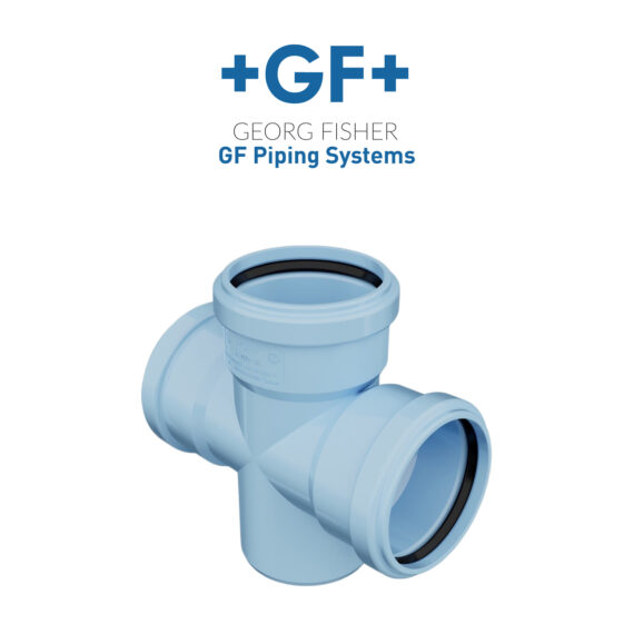 GF Silenta 3A PP Fittings - Double Branch 87.5°