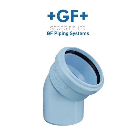 GF Silenta 3A PP Fittings - Elbow 45°