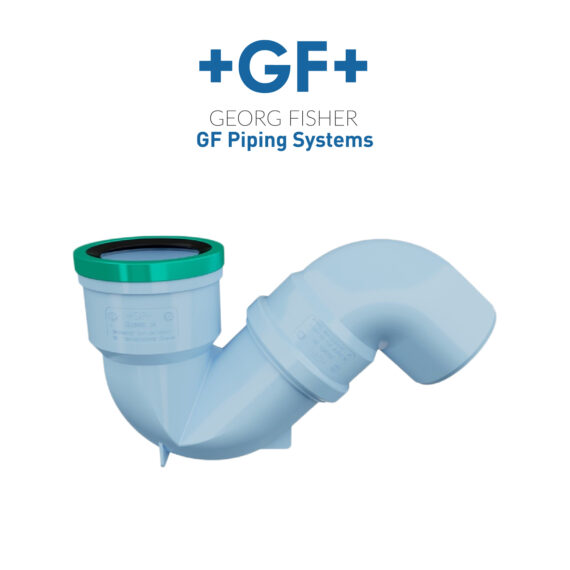 GF Silenta 3A PP Fittings - S-Siphon 87°